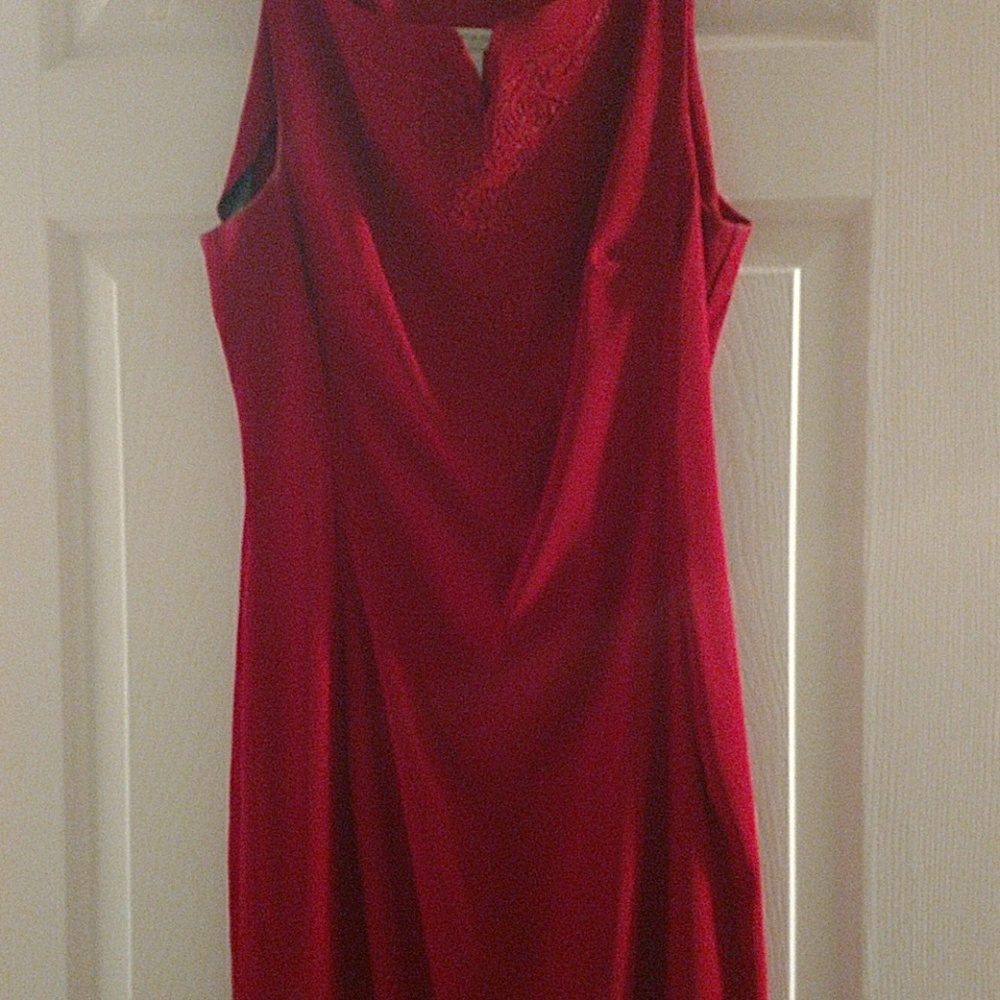 Red cocktail dress